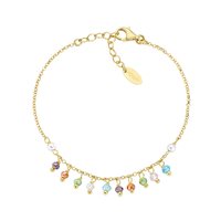 Pulsera Amen Mujer Rainbow in Plata Perla BRGRGM3 - BRGRGM3